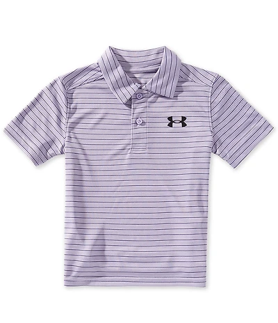 Under Armour Little Boys Short Sleeve Matchplay Striped Polo Shirt