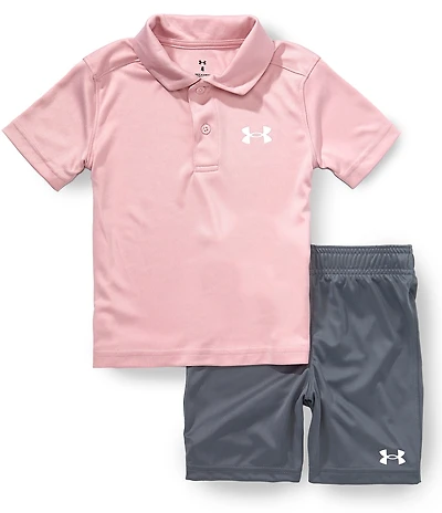 Under Armour Little Boys Short-Sleeve Polo Shirt & Coordinating Shorts Set