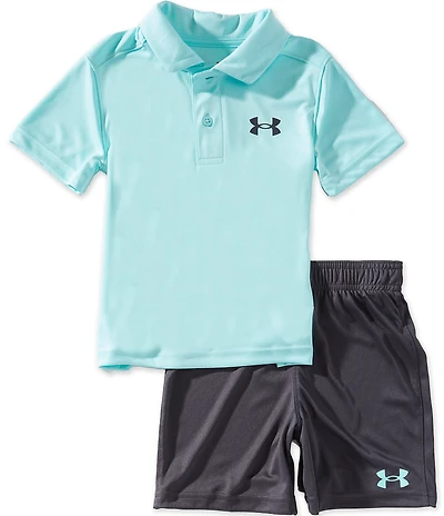 Under Armour Little Boys Short-Sleeve Polo Shirt & Coordinating Shorts Set