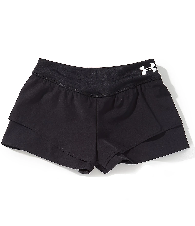 Under Armour Little Girls Double Layer Flare Shorts