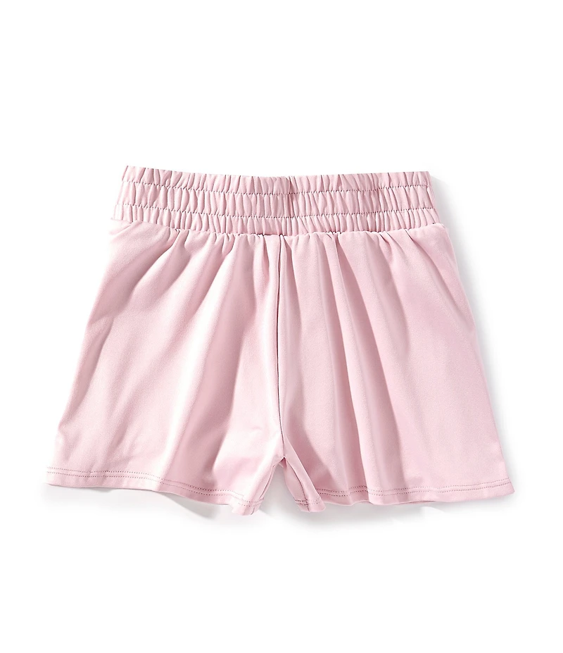 Under Armour Little Girls Circular-Knit Stretch Jersey Two-In-One Shorts Set