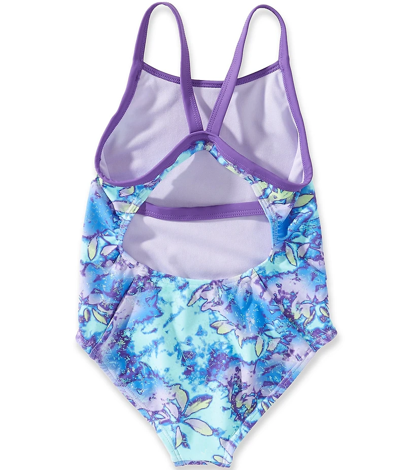 Under Armour Little Girls Floral One-Piece Swimsuit