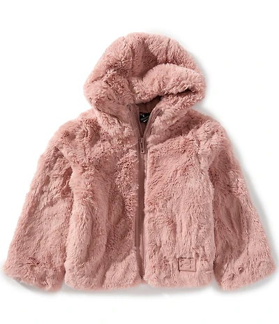Under Armour Little Girls Long Sleeve Cozy Faux Fur Hoodie Jacket