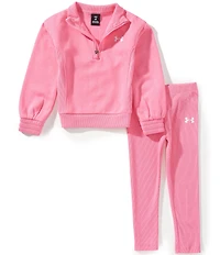 Under Armour Little Girls Long-Sleeve Fleece Pullover Top & Matching Leggings Set