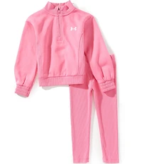 Under Armour Little Girls Long-Sleeve Fleece Pullover Top & Matching Leggings Set