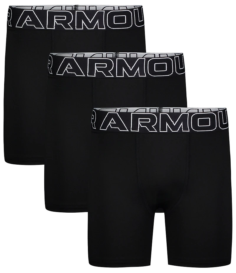 Under Armour Big Boys Performance Tech Solid Boxer Briefs 3-Pack