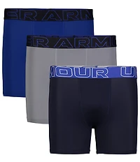Under Armour Big Boys Performance Tech Solid Boxer Briefs 3-Pack