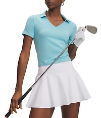 Under Armour Motion V-Neck Collared Short Sleeve Polo Top