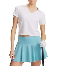 Under Armour Motion V-Neck Collared Short Sleeve Polo Top
