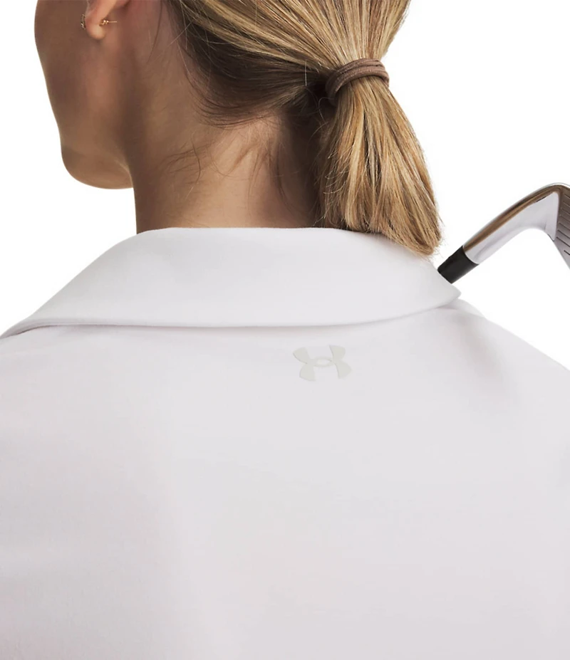 Under Armour Motion V-Neck Collared Short Sleeve Polo Top