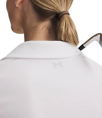 Under Armour Motion V-Neck Collared Short Sleeve Polo Top