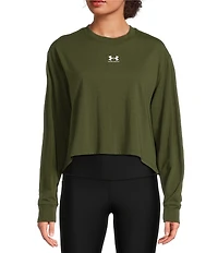 Under Armour Riv Boxy Crew Neckline Long Sleeve Top