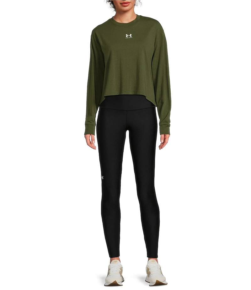 Under Armour Riv Boxy Crew Neckline Long Sleeve Top