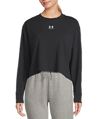 Under Armour Riv Boxy Crew Neckline Long Sleeve Top