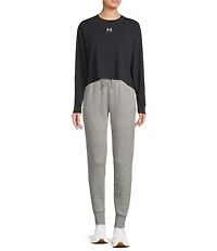 Under Armour Riv Boxy Crew Neckline Long Sleeve Top