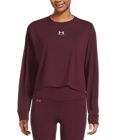 Under Armour Riv Boxy Crew Neckline Long Sleeve Top