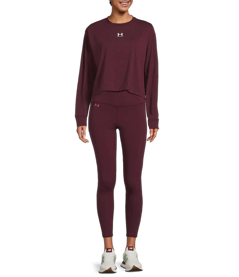 Under Armour Riv Boxy Crew Neckline Long Sleeve Top