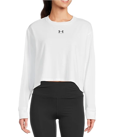 Under Armour Riv Boxy Crew Neckline Long Sleeve Top
