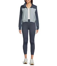 Under Armour Rival Banded Collar Long Sleeve Crop Wind Jacket