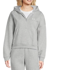 Under Armour Coordinating Rival Fleece Piped Long Sleeve 1/2 Zip Hoodie