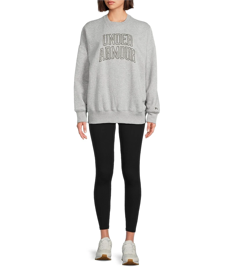 Under Armour Rival Fleece Varsity Crew Neck Long Sleeve Sweatshirt