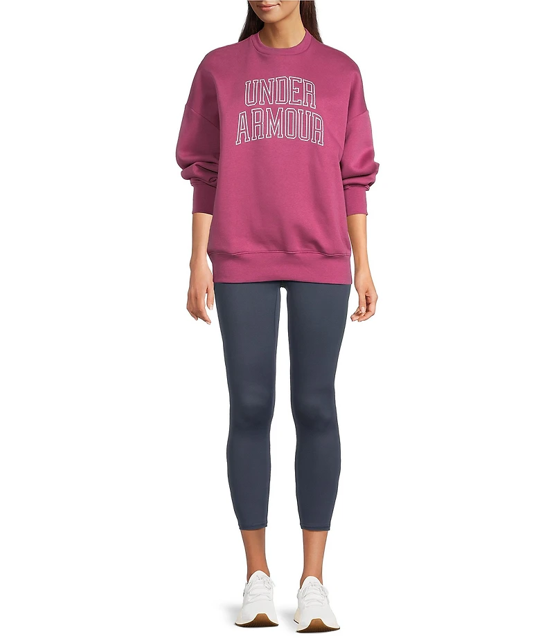Under Armour Rival Fleece Varsity Crew Neck Long Sleeve Sweatshirt