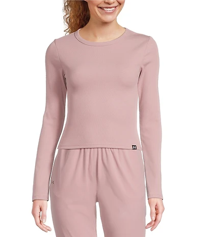 Under Armour Rival Rib Crew Neck Long Sleeve Top