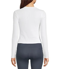 Under Armour Rival Rib Crew Neck Long Sleeve Top