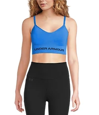 Under Armour Solid 4-Way Stretch Vanish Seamless Scoop Neck Sports Bra