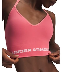 Under Armour Solid 4-Way Stretch Vanish Seamless Scoop Neck Sports Bra