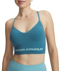 Under Armour Solid 4-Way Stretch Vanish Seamless Scoop Neck Sports Bra