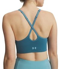 Under Armour Solid 4-Way Stretch Vanish Seamless Scoop Neck Sports Bra