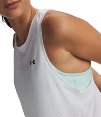 Under Armour Tech™ Sport Mesh Crew Neck Sleeveless Cropped Tank Top