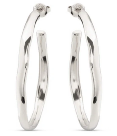 UNOde50 Ohmmm Silver Hoop Earrings