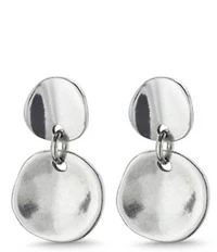 UNOde50 Scales Silver Sculptural Orbital Earrings