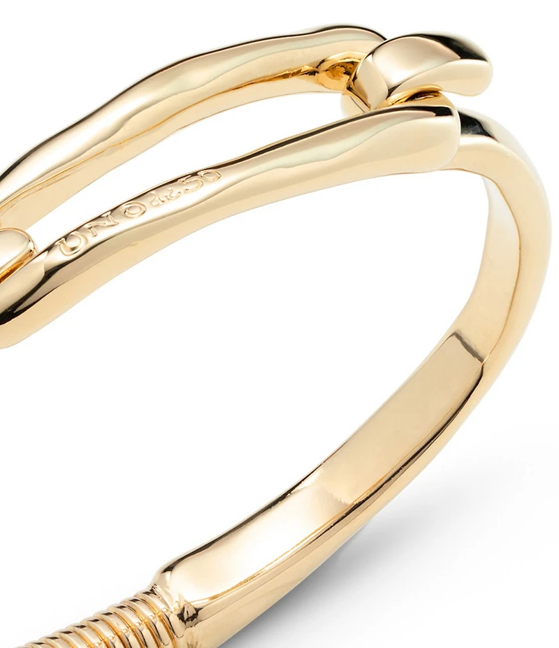 UNOde50 Tied Gold-ToneSculptural Bangle Bracelet