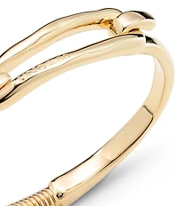 UNOde50 Tied Gold-ToneSculptural Bangle Bracelet