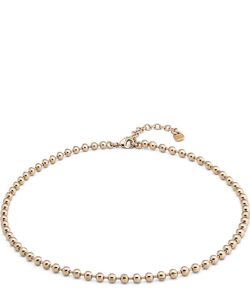 UNOde50 Emotions Beaded 18k Gold Chain Necklace