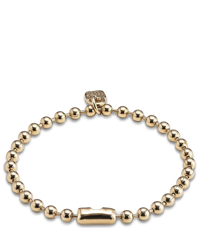UNOde50 Emotions Beaded Charm 18k Gold Line Bracelet