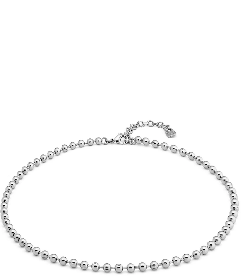 UNOde50 Emotions Beaded Sterling Silver Chain Necklace