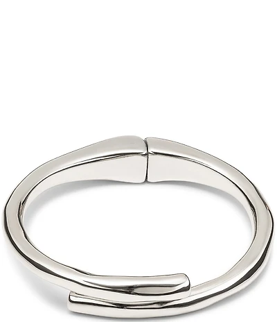 UNOde50 Fearless Collection Meeting Point Sterling Silver Bangle Bracelet
