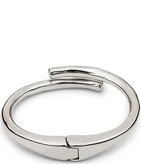 UNOde50 Fearless Collection Meeting Point Sterling Silver Bangle Bracelet