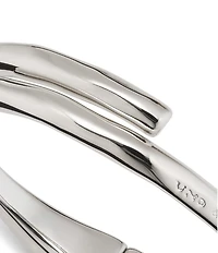 UNOde50 Fearless Collection Meeting Point Sterling Silver Bangle Bracelet