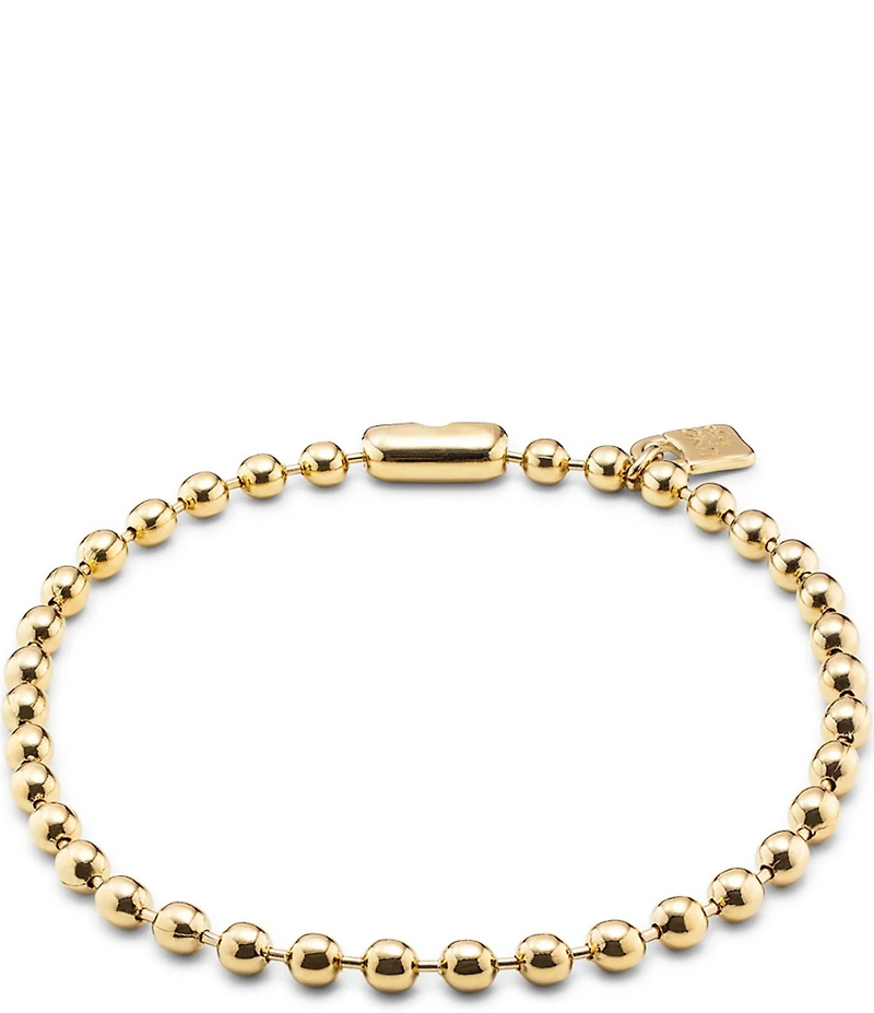 UNOde50 Gold Collection Snowflake Beaded Chain Necklace