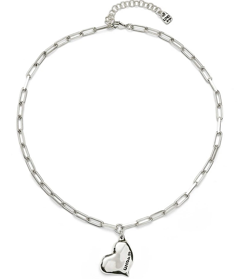 UNOde50 Heartbeat Short Pendant Necklace