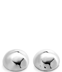 UNOde50 Ser Intrepida Domed Bead Sterling Silver Stud Earrings