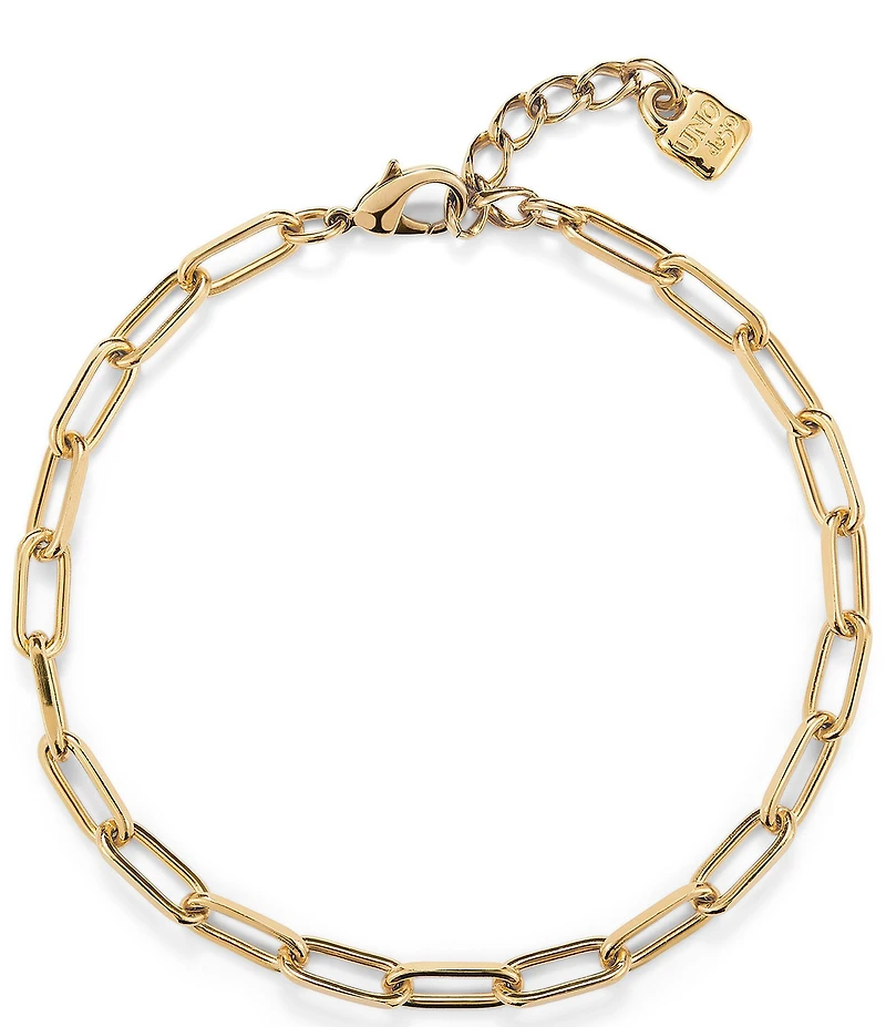 UNOde50 Ser Valiente Collection Oval Link 18k Gold Chain Necklace