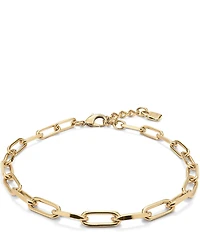 UNOde50 Ser Valiente Collection Oval Link 18k Gold Chain Necklace