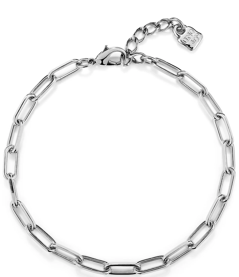 UNOde50 Ser Valiente Collection Oval Link Sterling Silver Chain Necklace