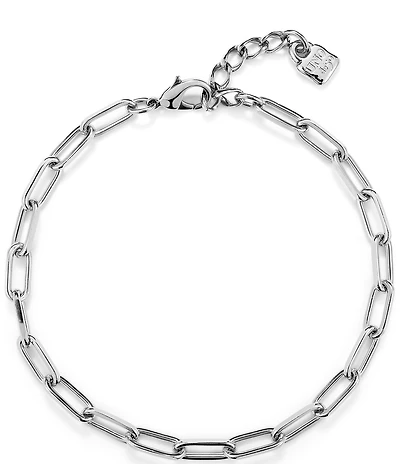 UNOde50 Ser Valiente Collection Oval Link Sterling Silver Chain Necklace